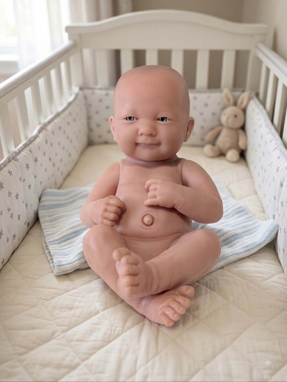 Berenguer 23-07 Full Vinyl 11" Baby Doll Outie Belly Button Lifelike Reborn